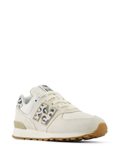 New Balance Cream Girls 574 Trainers - Image 3 of 6