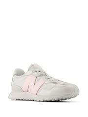 New Balance Neutral/Blush Girls 327 Trainers - Image 2 of 5