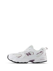New Balance White/Purple Girls 530 Trainers - Image 2 of 6