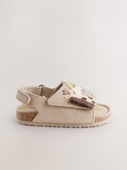 Neutral Safari Standard Fit (F) Touch Fastening Corkbed Sandals - Image 2 of 5