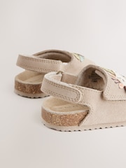 Neutral Safari Standard Fit (F) Touch Fastening Corkbed Sandals - Image 4 of 5