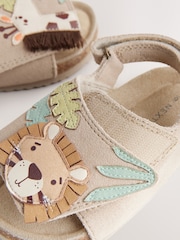 Neutral Safari Standard Fit (F) Touch Fastening Corkbed Sandals - Image 5 of 5