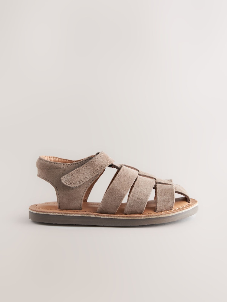 Neutral Leather Fisherman Sandals - Image 1 of 5