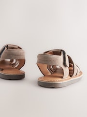 Neutral Leather Fisherman Sandals - Image 5 of 5