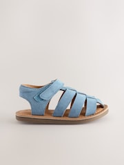 Blue Leather Fisherman Sandals - Image 2 of 6