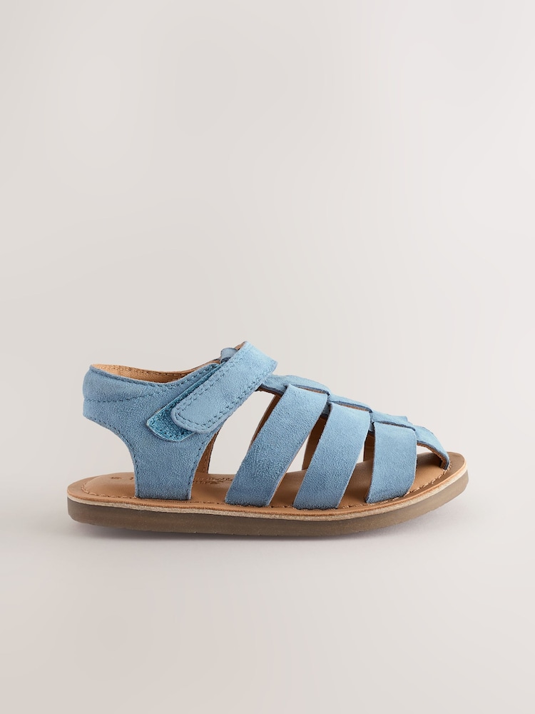 Blue Leather Fisherman Sandals - Image 2 of 6