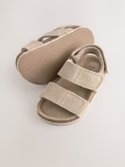 Neutral Standard Fit (F) Corkbed Two Strap Sandals - Image 4 of 6