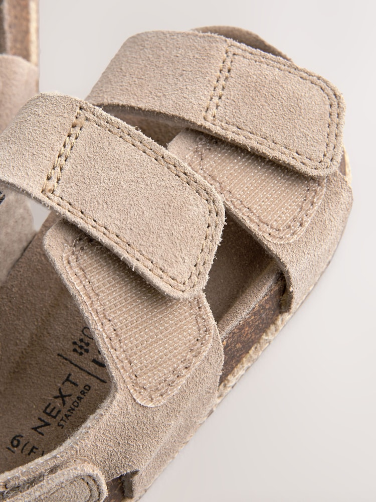 Neutral Standard Fit (F) Corkbed Two Strap Sandals - Image 6 of 6