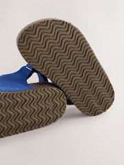 Blue Standard Fit (F) Double Buckle Cushioned Footbed Sandals - Image 4 of 5