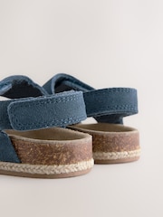 Navy Standard Fit (F) Corkbed Two Strap Sandals - Image 5 of 6