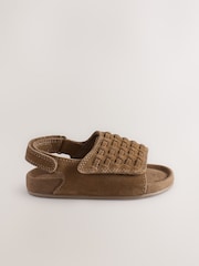 Tan Brown Standard Fit (F) Touch Fastening Corkbed Sandals - Image 2 of 5