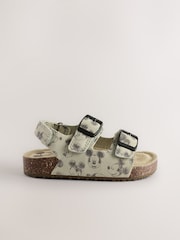 Neutral Mickey Mouse Double Buckle Cushioned Footbed Sandals - Image 4 of 9