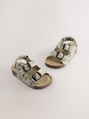 Neutral Mickey Mouse Double Buckle Cushioned Footbed Sandals - Image 5 of 9