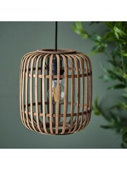 Gallery Home Natural Bamboo Imperial 1 Light Pendant Ceiling Light - Image 2 of 4