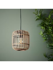 Gallery Home Natural Bamboo Imperial 1 Light Pendant Ceiling Light - Image 3 of 4