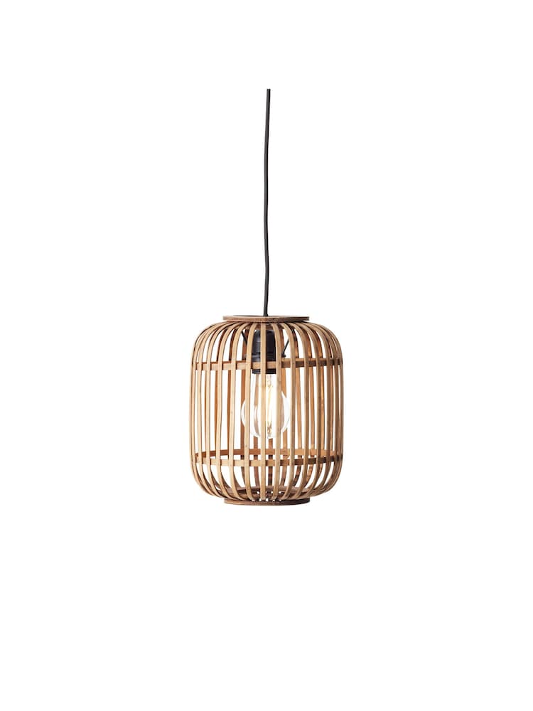 Gallery Home Natural Bamboo Imperial 1 Light Pendant Ceiling Light - Image 4 of 4