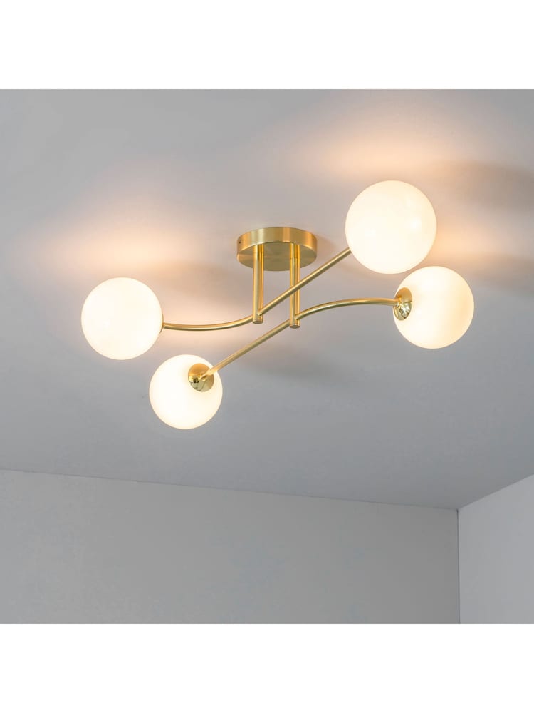 Gallery Home Gold Springfield 4 Light Ceiling Light - Image 1 of 6