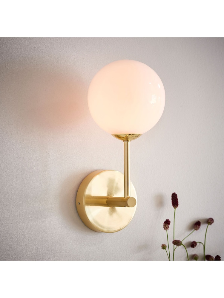 Gallery Home Brushed Gold Springfield Wall Light - Image 2 of 7