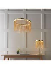Gallery Home Satin Brass Bayard Table Lamp - Image 5 of 7