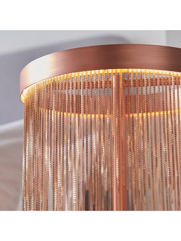 Gallery Home Brushed Copper Bayard Table Lamp - Image 2 of 6