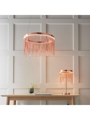 Gallery Home Brushed Copper Bayard Table Lamp - Image 4 of 6