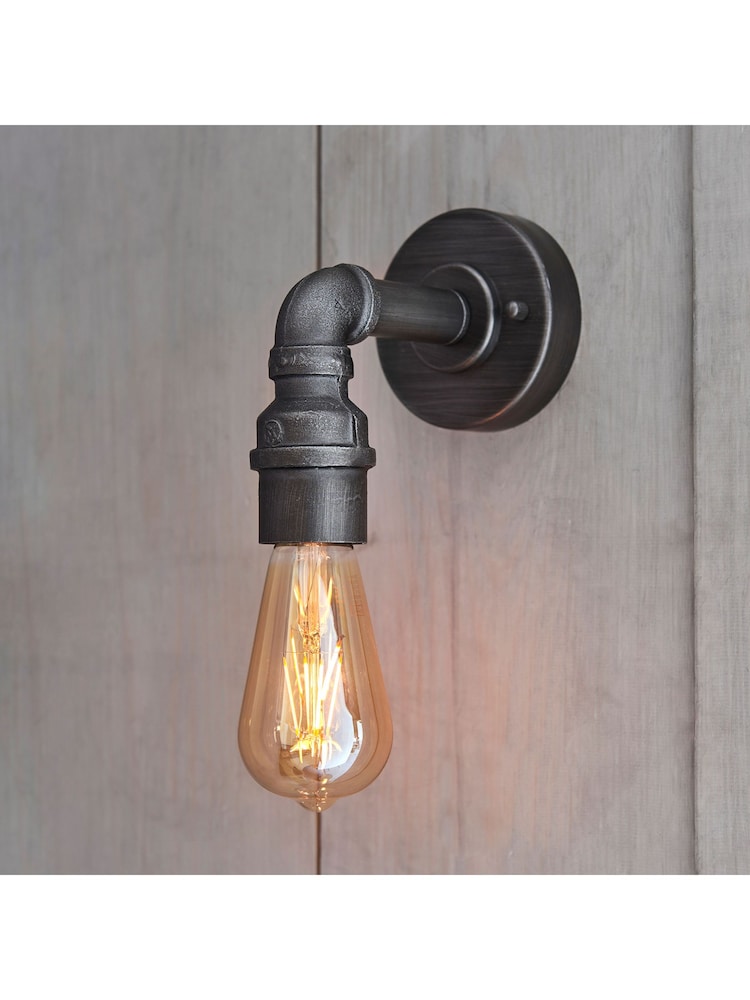 Gallery Home Silver Gordon Wall Light - Image 1 of 7