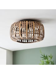 Gallery Home Natural Bamboo Imperial Ceiling Light - Image 1 of 3