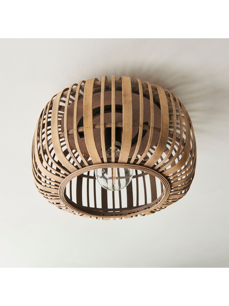 Gallery Home Natural Bamboo Imperial Ceiling Light - Image 2 of 3
