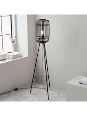 Gallery Home Black Bamboo Imperial Floor Light - Image 1 of 3