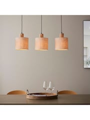Gallery Home Black Crete 3 Pendant Ceiling Light - Image 2 of 3