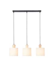 Gallery Home Black Crete 3 Pendant Ceiling Light - Image 3 of 3