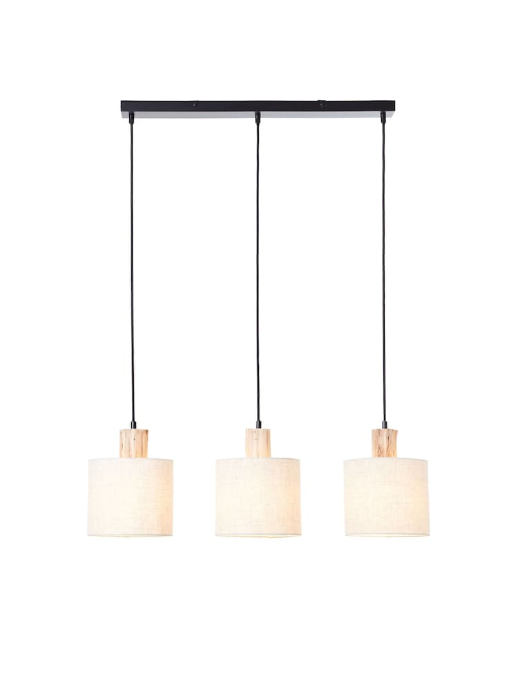 Gallery Home Black Crete 3 Pendant Ceiling Light - Image 3 of 3 Gallery Home Black Crete 3 Pendant Ceiling Light - Image 3 of 3