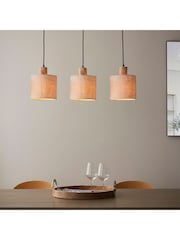 Gallery Home Black Crete 3 Pendant Ceiling Light - Image 4 of 5