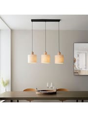 Gallery Home Black Crete 3 Pendant Ceiling Light - Image 5 of 5