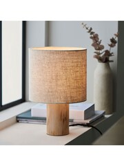 Gallery Home Natural Crete Table Lamp - Image 2 of 3