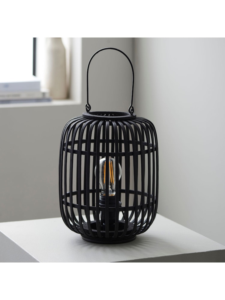 Gallery Home Black Bamboo Imperial Table Lamp - Image 1 of 3