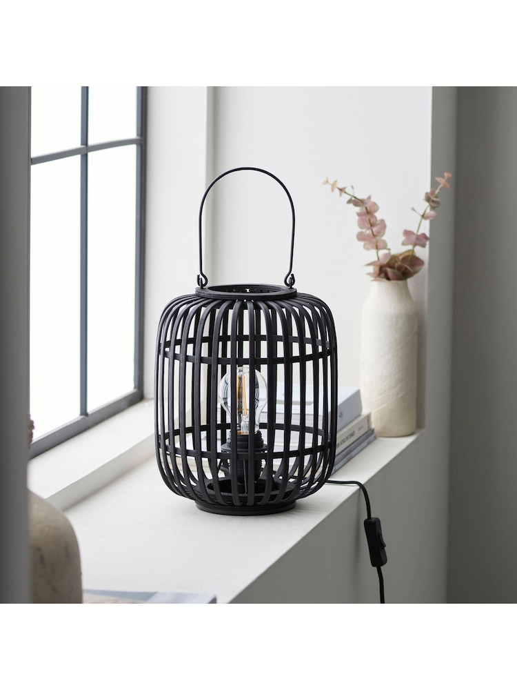 Gallery Home Black Bamboo Imperial Table Lamp - Image 2 of 3