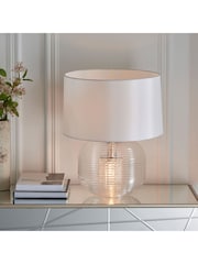 Gallery Home White Grant Table Lamp - Image 1 of 7