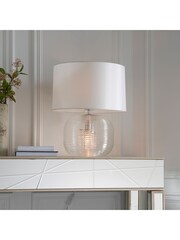 Gallery Home White Grant Table Lamp - Image 2 of 7