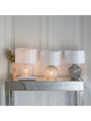 Gallery Home White Grant Table Lamp - Image 3 of 7