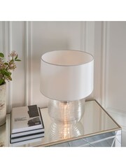 Gallery Home White Grant Table Lamp - Image 7 of 7
