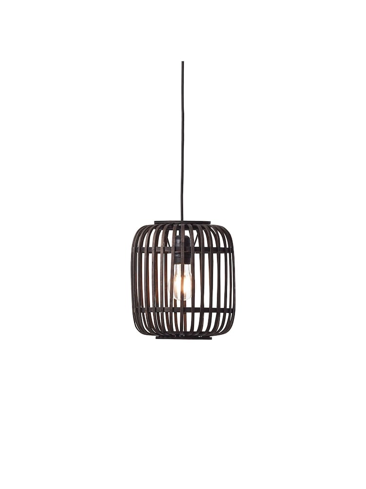 Gallery Home Black Bamboo Imperial 1 Light Pendant Ceiling Light - Image 4 of 4