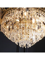 Gallery Home Gold Lincoln 9 Pendant Ceiling Light - Image 6 of 9