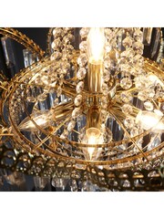 Gallery Home Gold Lincoln 9 Pendant Ceiling Light - Image 8 of 9
