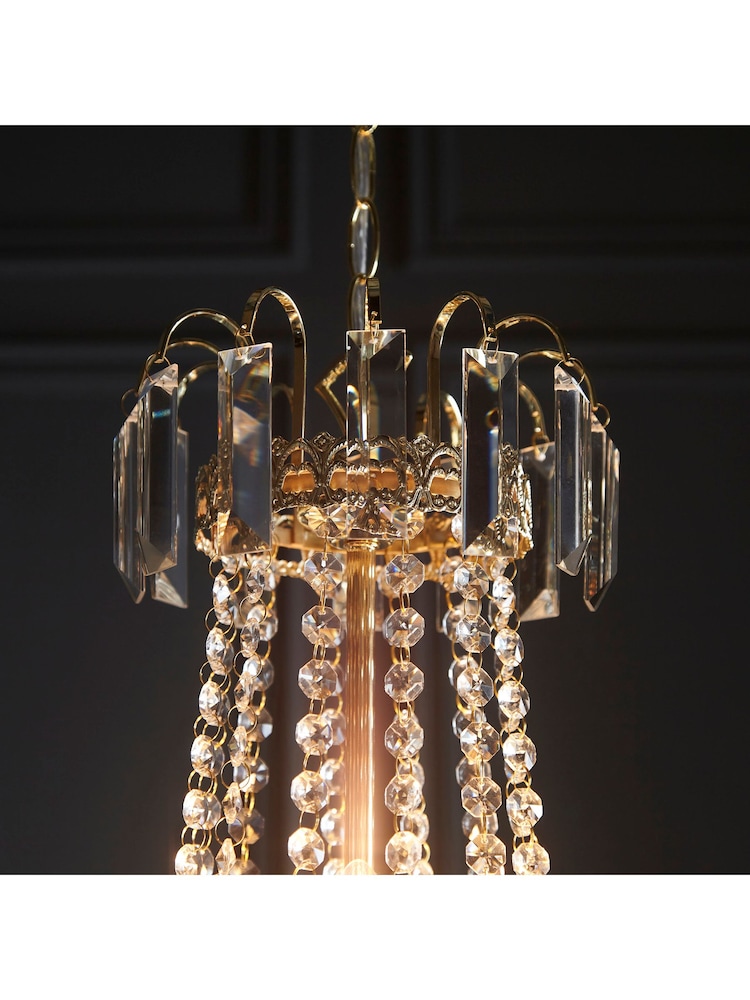 Gallery Home Gold Lincoln 9 Pendant Ceiling Light - Image 9 of 9