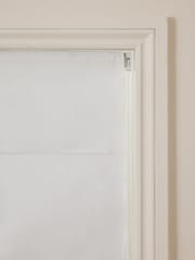 White Ready Made Blackout Cotton Roman Blinds - Image 7 of 8
