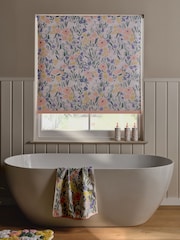 Multi Ready Made Blackout Bathroom Roller Blind Floral Print - Image 3 of 7