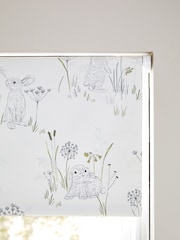 Natural Ready Made Blackout Bathroom Blackout Blind Bunny Print - Image 4 of 7