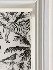 Monochrome Ready Made Blackout Bathroom Roller Blind Safari Print - Image 6 of 7