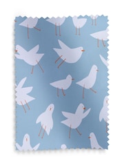 Blue Ready Made Blackout Bathroom Roller Blind Seagulls Print - Image 6 of 6